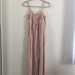 O’Neill pink stripe jumpsuit